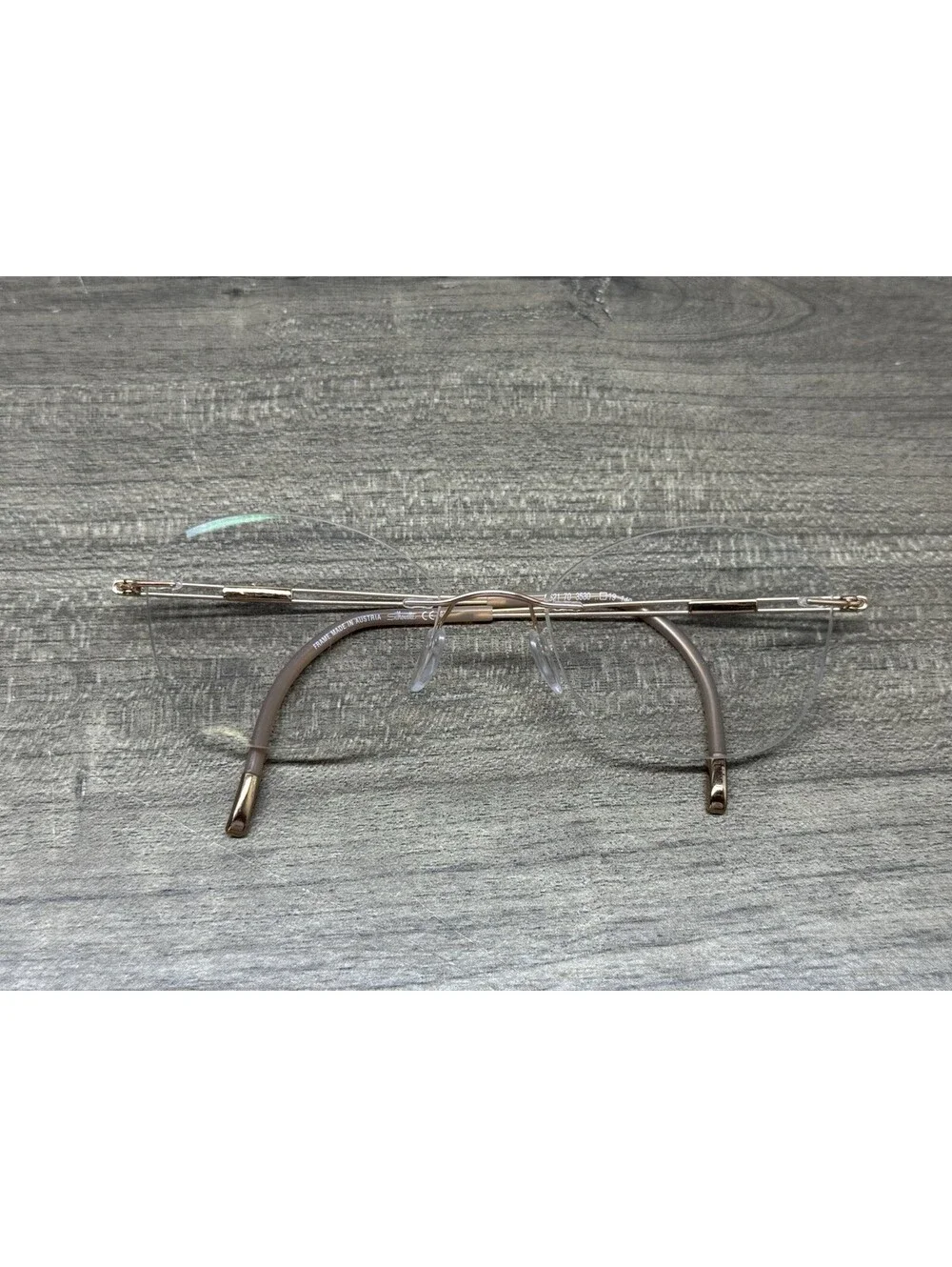 Silhouette Eyeglasses 5521 70 3530 Titan Rose Gold Rimless Austria 53[]19 140